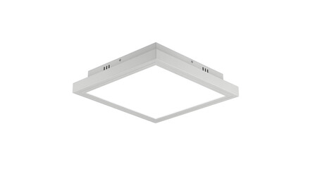 Modern Square LED Panel Light on Black