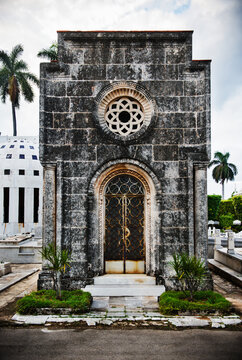 Architectural detail of Colon Cemetery, Havana, Cuba