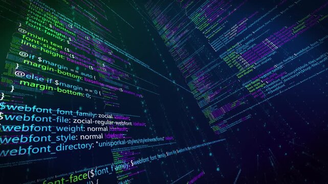 AI inference program code scrolling
