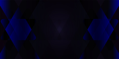 Obraz premium Stylish futuristic abstract background featuring glowing neon triangles in shades of blue and purple