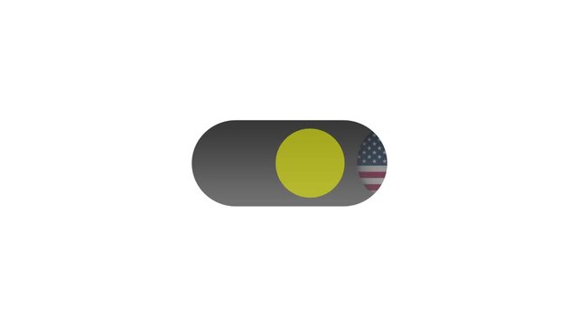 Dynamic United States Flag Icon Button for Better UI User Experience