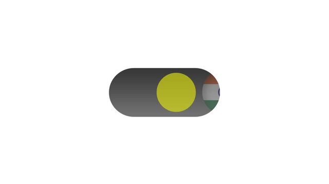 Dynamic Indian Flag Icon Button for Better UI User Experience