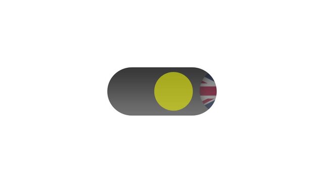 Dynamic United Kingdom Flag Icon Button for Better UI User Experience