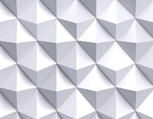 Fototapeta premium Abstract geometric pattern of light gray pyramids