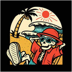 tropical design illustration vector tshirt