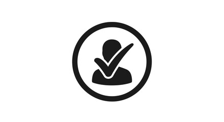 Approved Check Mark Badge Icon Vector for Verification and Success