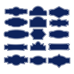 Decorative Frames Labels Vector Set