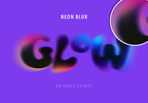 Glow Blur Text Effect