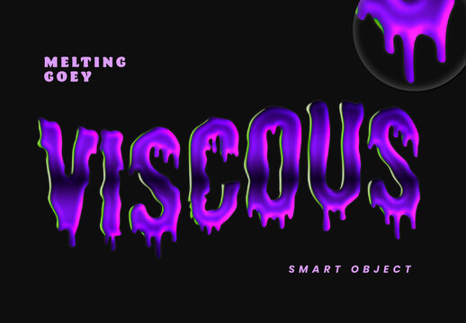 Melting Goey Text Effect