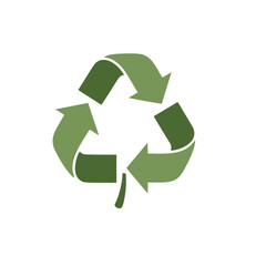 Obraz premium eco friendly recycling leaf logo symbol for sustainable environment