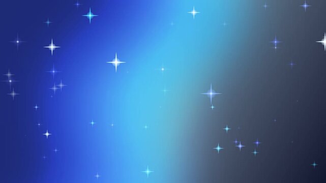 Watercolor Flow with Stars Motion Video &ndash; Abstract Sparkling Fluid Background Loop