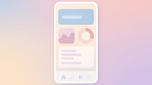 Flat vector icon of a modern mobile phone