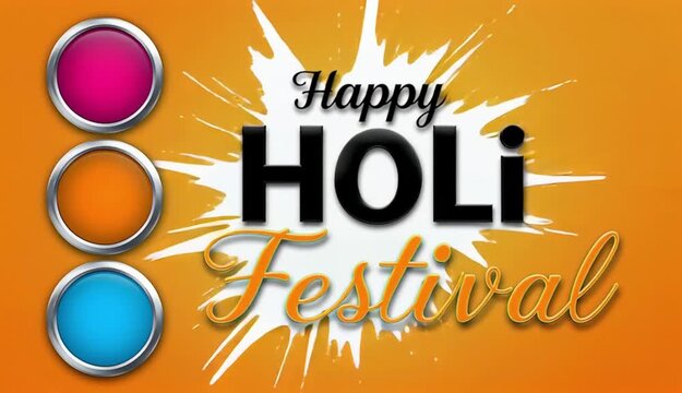 indian happy holi festival attractive background design