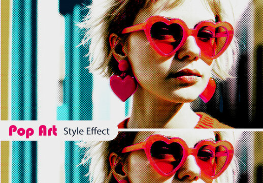 Retro Pop Art Photo Effect