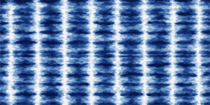 Seamless blue plaid fabric texture features a vintage cotton material design with a light striped pattern and square lines on a textured cloth surface background