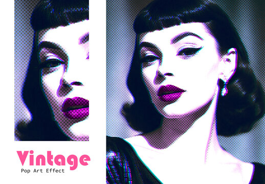 Vintage Pop Art  Photo Effect