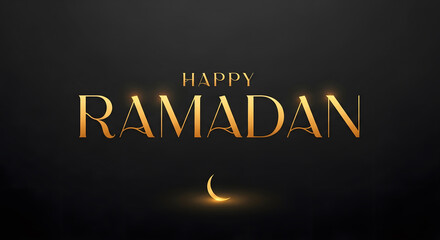 Obraz premium A ramadan greeting with a crescent moon