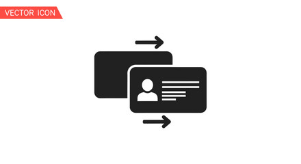 User profile navigation interface illustration for web applications