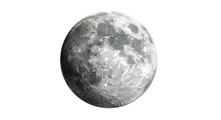 Fototapeta premium Detailed Image of the Moon Isolated on Black