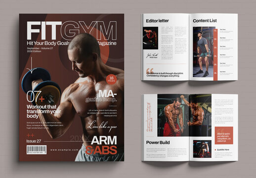 Fitgym Magazine Template