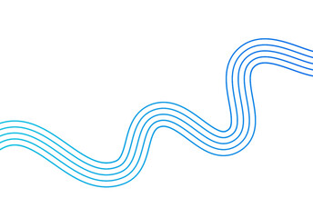 Blue water wave line pattern background