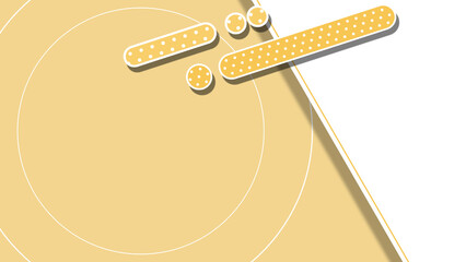 Obraz premium 右側に白い空白とドット柄の線の背景 同色バージョン