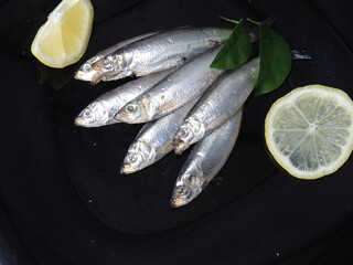 fresh fish with lemon