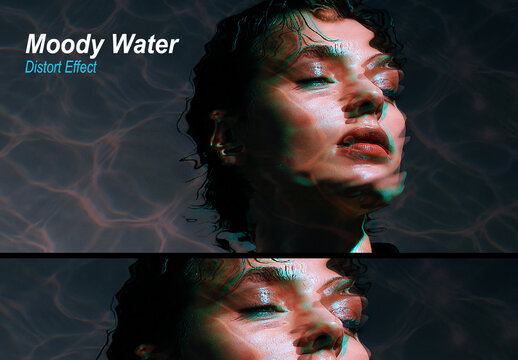 Splash Water Distort Photo Effect