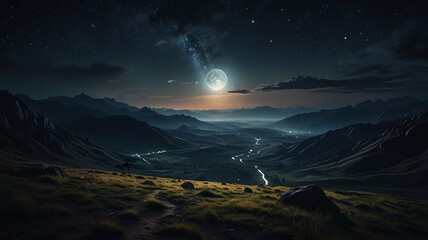 sunrise over the mountains