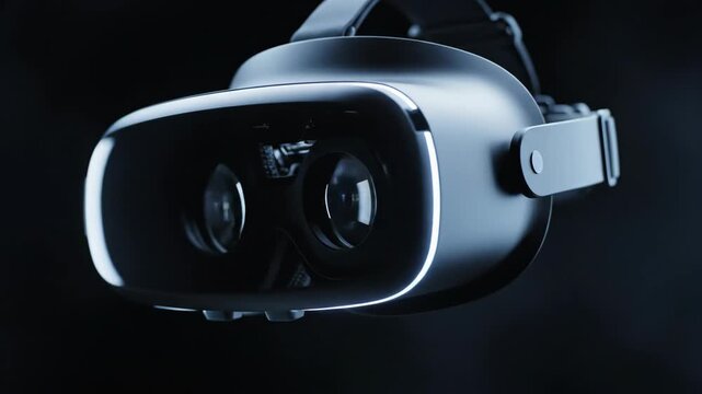 Stunning VR Headset in Dark Environment - Immersive Technology.