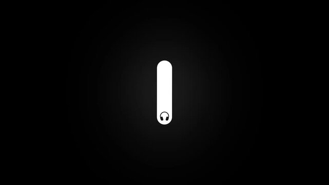 Headphone and Speaker Volume Increase Animation | Audio Output UI Motion Graphic