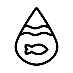 Water and fish Icon