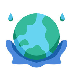 World Water Day Earth Icon