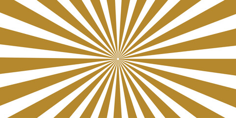 Fototapeta premium Abstract orange and yellow grunge sunburst background featuring vintage radial stripes and retro star rays on an old paper texture vector illustration