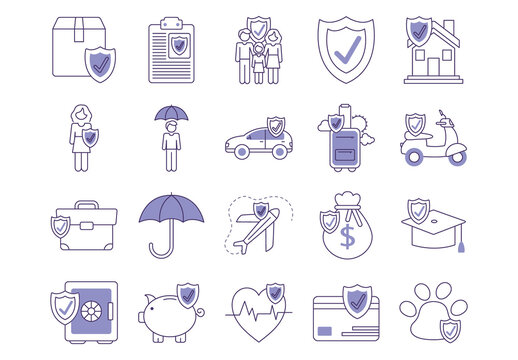 Insurance And Protection Set