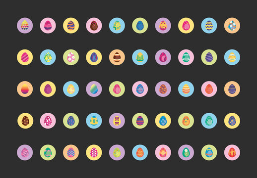 Easter Eggs Blocks Design Set