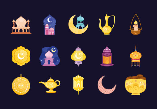 Eid Mubarak Design Set