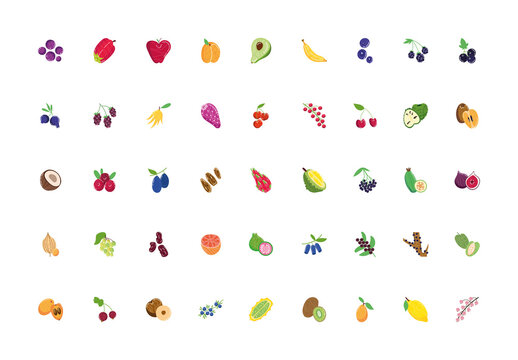 Exotic Fruits Design Set