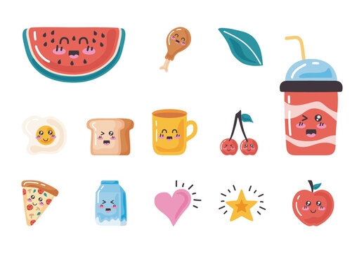 Kawaii Food Design Set