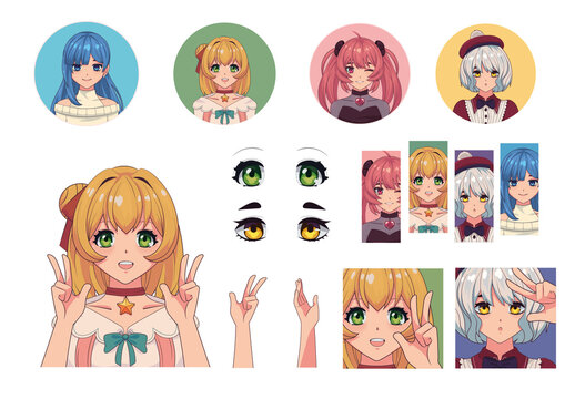 Manga Character Design Set