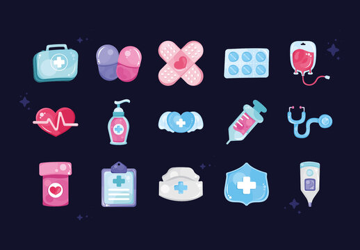 Medical Cute Design Set