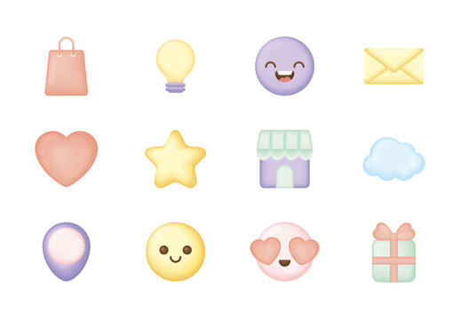 Social Media Illustration Set