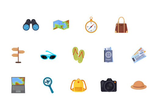 Travel Adventure Illustration Design Set