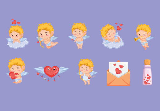Valentine's Day Illustration Design Set