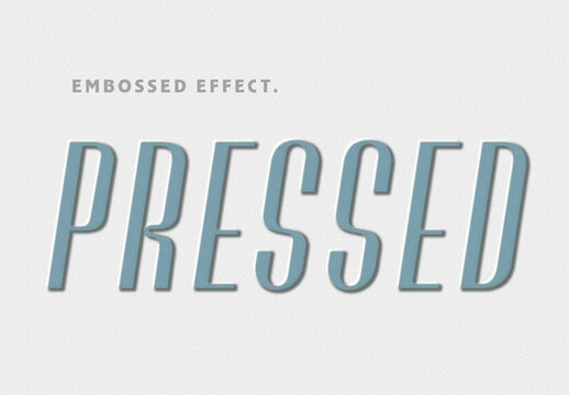 Soft Embossed Text Effect