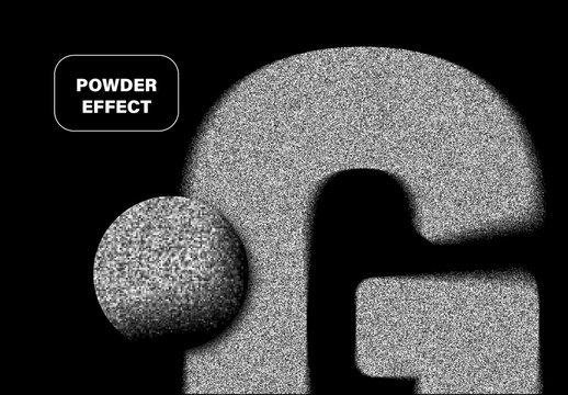 Dusty Grain Powder Text Effect