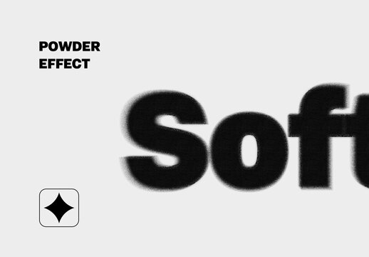 Grainy Blur Powder Text Effect