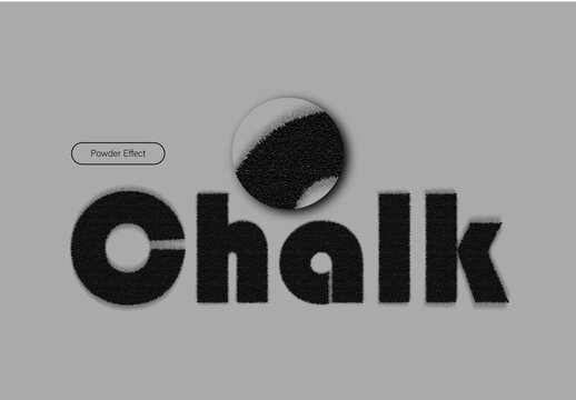 Rough Powder Text Effect