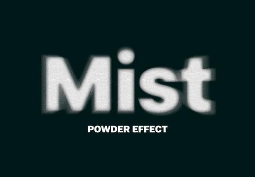 Mist Powder Text Effect