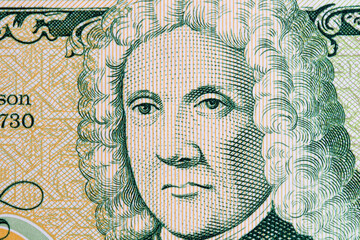 Arni Magnusson a closeup portrait from Icelandic money